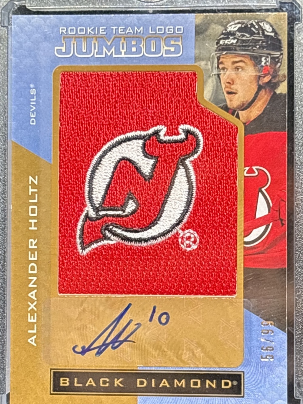 Upper Deck Black Diamond Rookie Patch Jumbo - Autographed LE 56/99